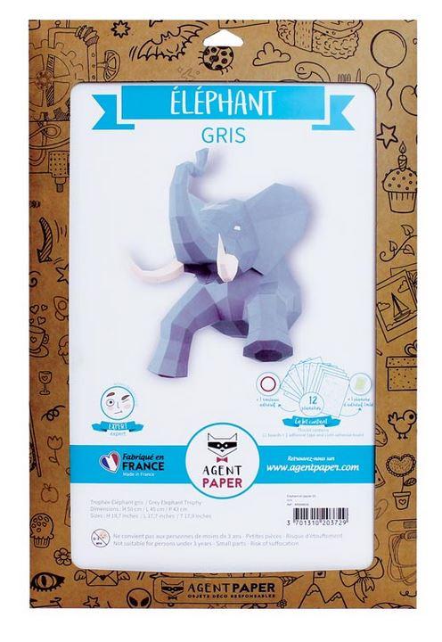 Elephant en papier 3D- Agent Paper