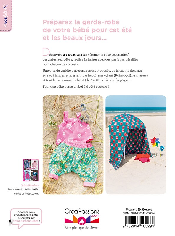 Accessoires et vêtements d'été pour bébé par Sylvie BLONDEAU - Etat neuf