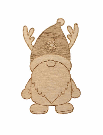 Magnet en bois - Gnome de Noël