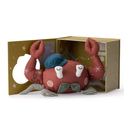 Peluche Crabe dans boîte cadeau