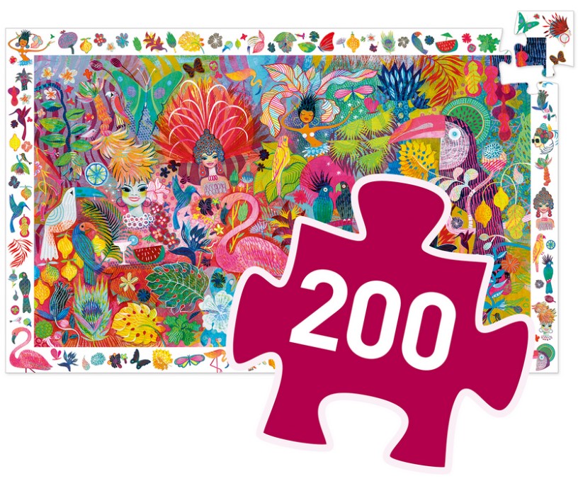 Puzzle d'observation - Carnaval de Rio - 200 pcs- DJECO