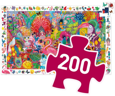 Puzzle d'observation - Carnaval de Rio - 200 pcs- DJECO