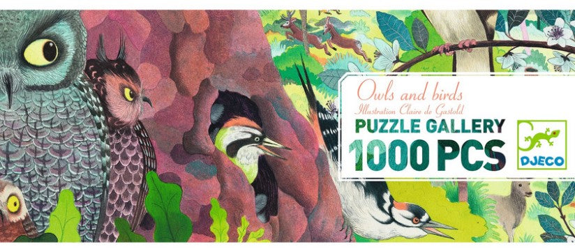 Puzzle  - Owls and birds - 1000 pcs - DJECO