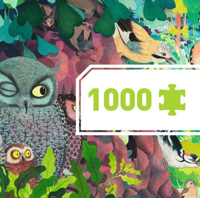 Puzzle  - Owls and birds - 1000 pcs - DJECO