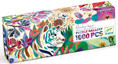 Puzzle  - Rainbow tigers - 1000 pcs - DJECO