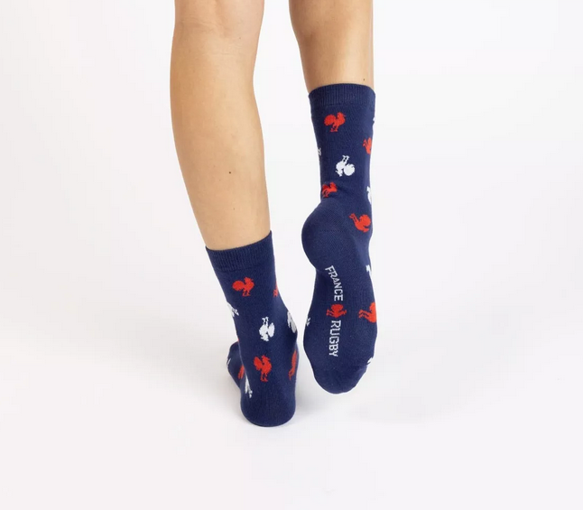 Chaussettes France Rugby - Coqs - LABEL CHAUSSETTE
