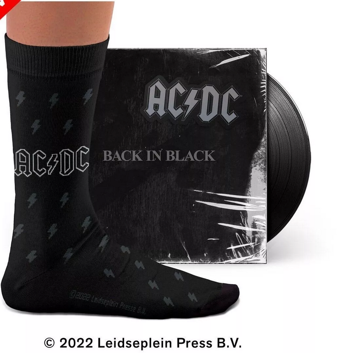 Chaussettes De retour en noir - ACDC - Curator Socks