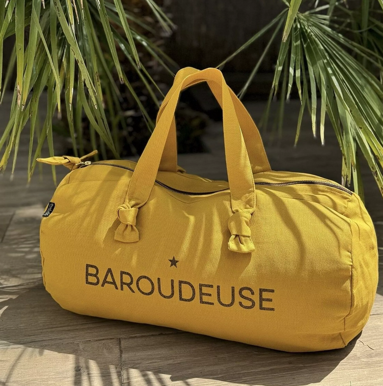 Sac polochon "Baroudeuse" coloris Moutarde