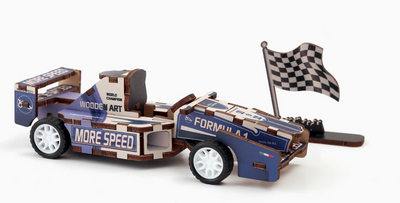 MAQUETTE BOIS 3 D VEHICULE FORMULE 1