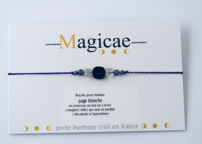 Bracelet porte bonheur "Page blanche" - Magicae