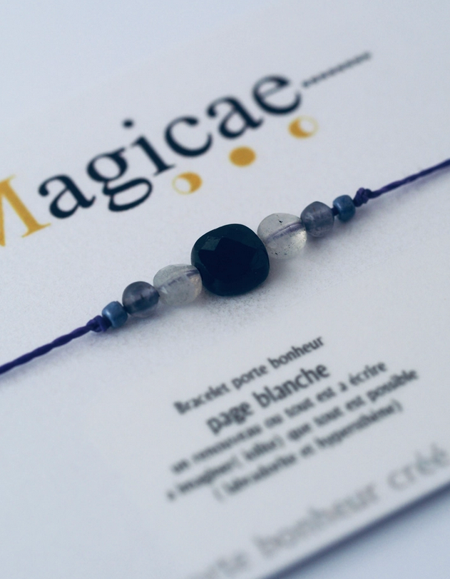 Bracelet porte bonheur "Page blanche" - Magicae