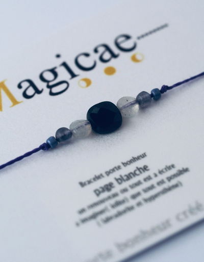 Bracelet porte bonheur "Page blanche" - Magicae