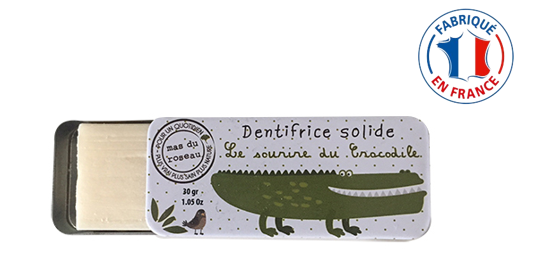 Dentifrice Solide – Le sourire du crocodile ! - Mas du roseau