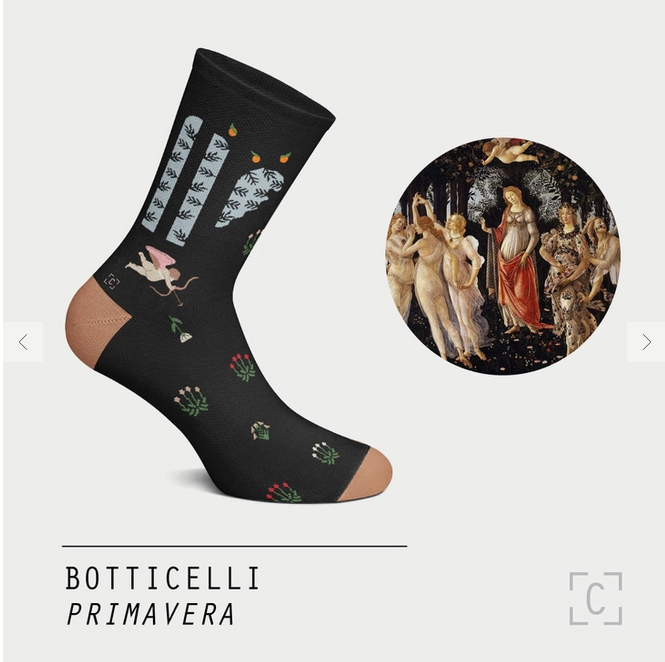 Chaussettes "Primavera"- Botticelli - Curator Socks