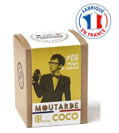 HUGO LE COSTAUD - Moutarde aromatisée curry-coco