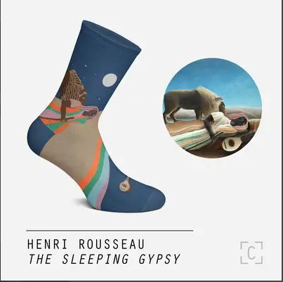Chaussettes Sleeping Gypsy - Henri Rousseau