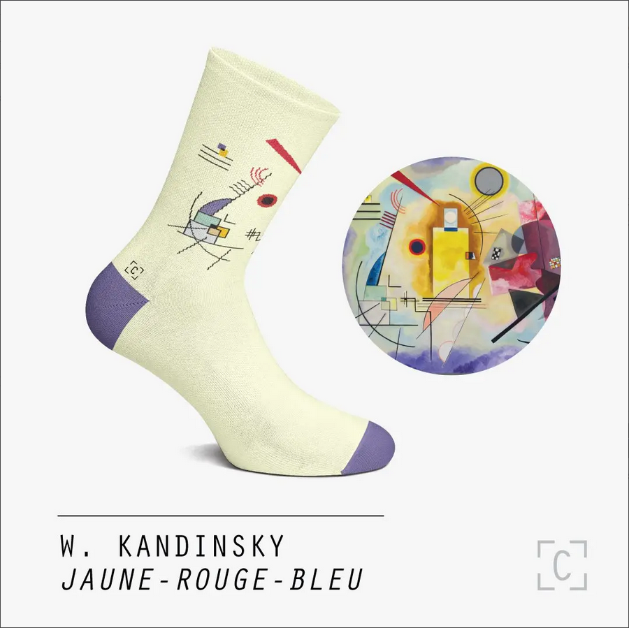 Chaussettes "Jaune-Rouge-Bleu" W.Kandinsky - Curator Socks