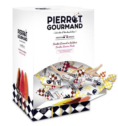 Boite distributrice 100 sucettes assorties  - Pierrot Gourmand