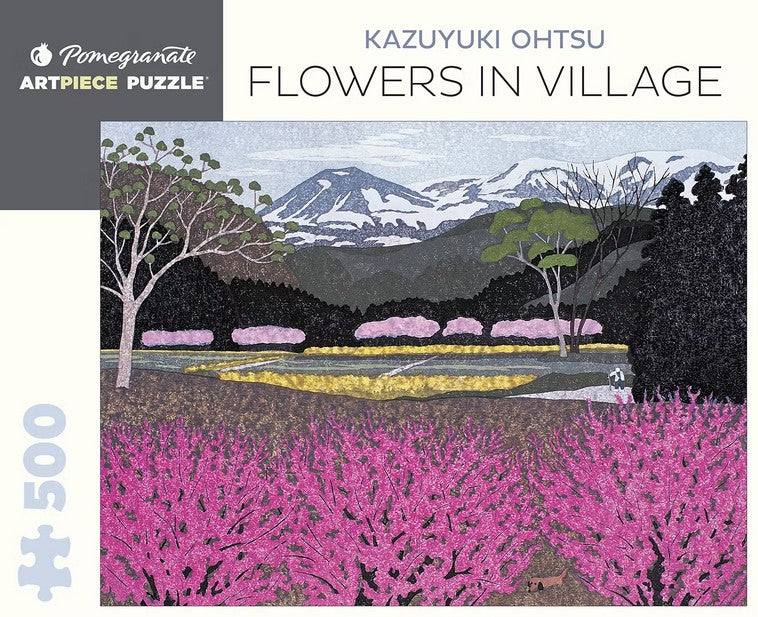 Puzzle - Kazuyuki Ohtsu: Flowers in Village  - 500 pièces