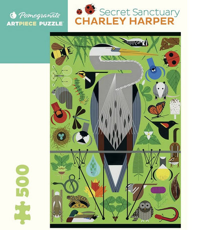 Puzzle -Charley Harper: Secret Sanctuary  - 500 pièces