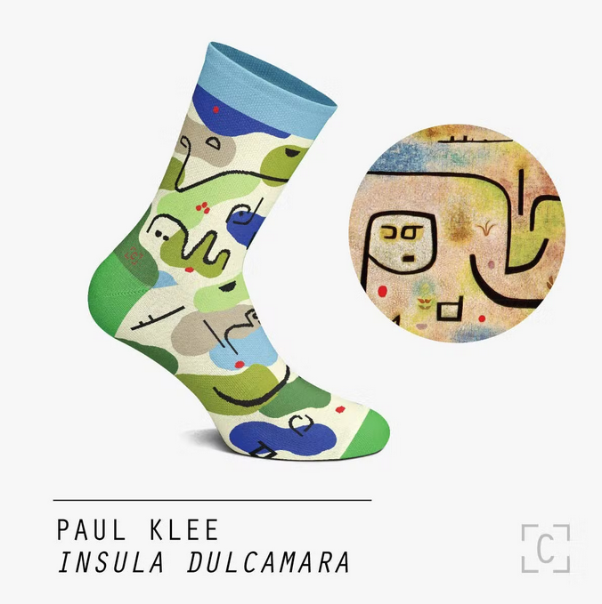 Chaussettes "Insula dulcamara" Paul Klee - Curator Socks