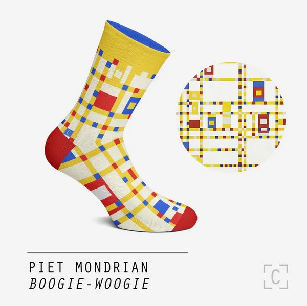 Chaussettes "Boogie-Woogie" - Piet Mondrian - Curator Socks