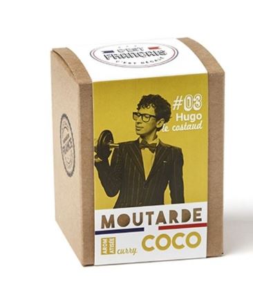 HUGO LE COSTAUD - Moutarde aromatisée curry-coco