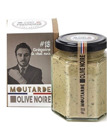 Moutarde olive noire - GRÉGOIRE LE CHAT NOIR