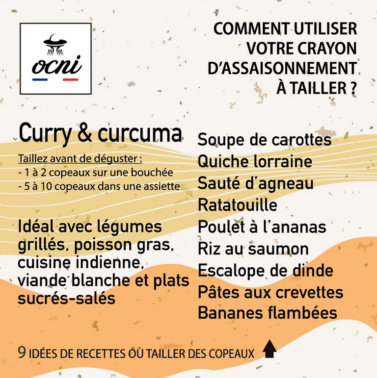 COFFRET 1 CRAYON | Curry & curcuma (BIO) - Ocni Factory
