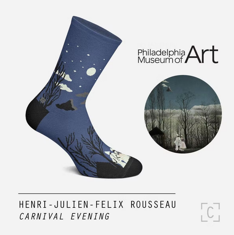 Chaussettes Soirée carnaval -Henri Julien Félix Rousseau-  Curator Socks