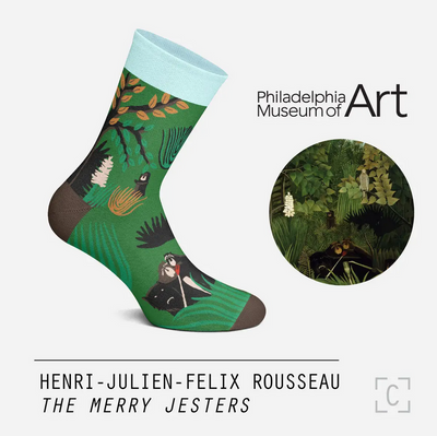 Chaussettes "Les joyeux bouffons"- Henri Julien Felix Rousseau- Curator Socks