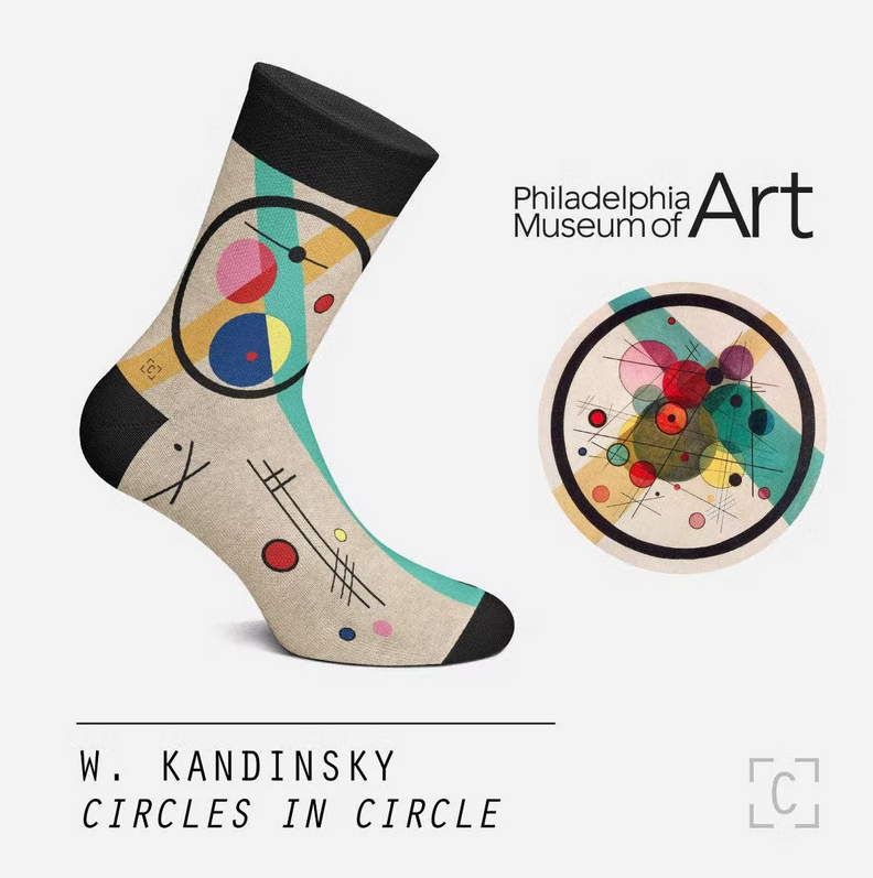 Circles in a Circle Kandinsky - Curator Socks