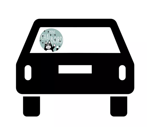 Stickers voiture – Mini Chat à bord